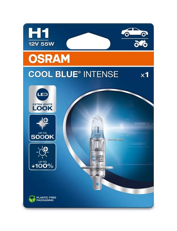 OSRAM Glühlampe Cool Blue Intense CBI H1 12V / 55W x1 OSRAM Glühlampe Cool Blue Intense CBI H1 12V / 55W x1