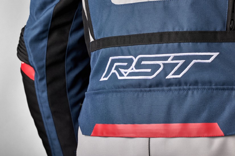 RST Pro Series Adventure-X CE Textil Damenjacke  - Silber/Blau/Rot