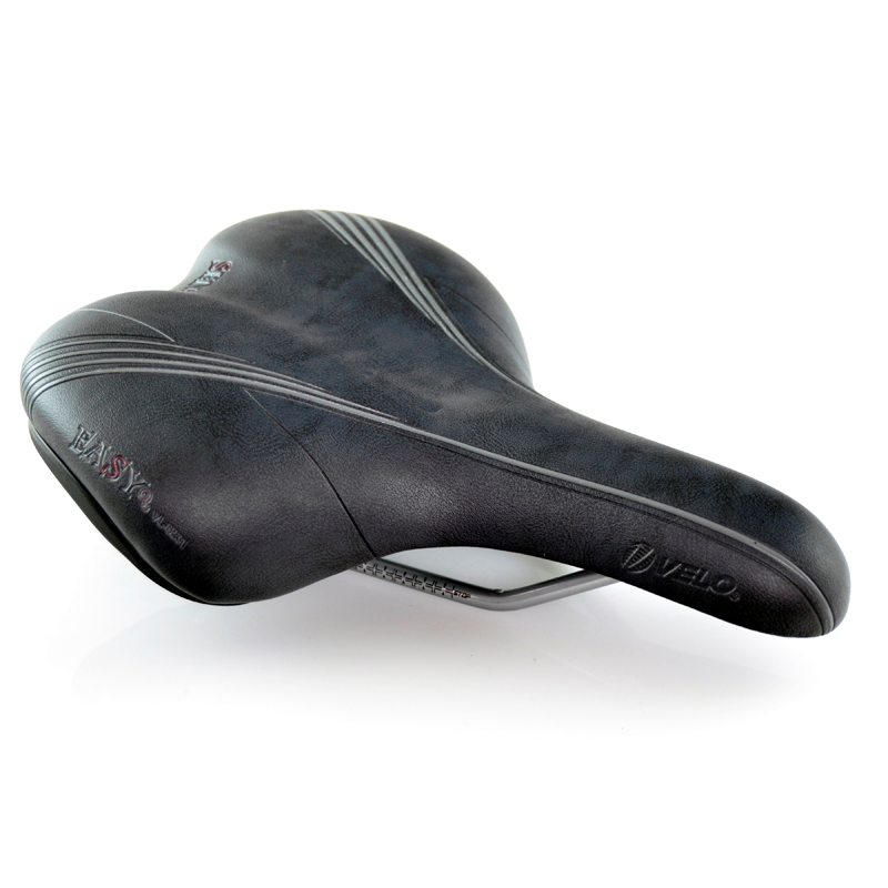 VELO Bicycle Saddle Easy Rails Steel Female Black