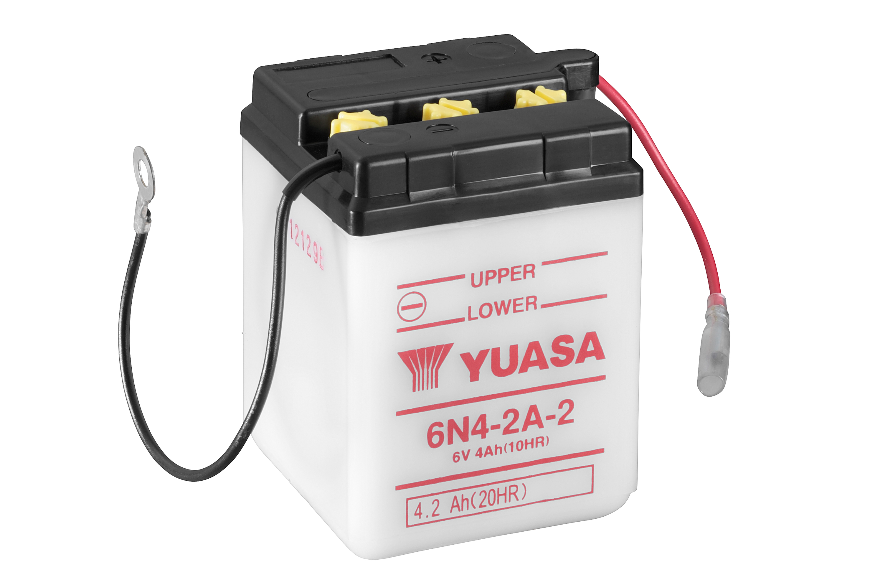 Batterie YUASA 6N4-2A-2 (DC) ohne Säure 6V/4AH (10 Std.) [71x71x96] Säurefüllmenge 200 ml