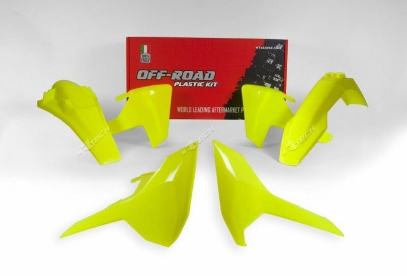RACETECH Plastik-Kit neongelb Husqvarna TE/FE RACETECH Plastik-Kit neongelb Husqvarna TE/FE