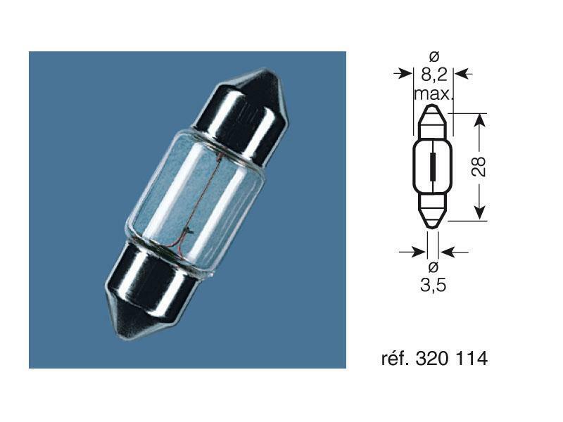 OSRAM Original Line Glühlampen 12V 3,5W - x10