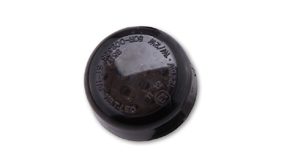 SHIN YO Micro Disc LED-Rücklicht, getöntes Glas, Rund