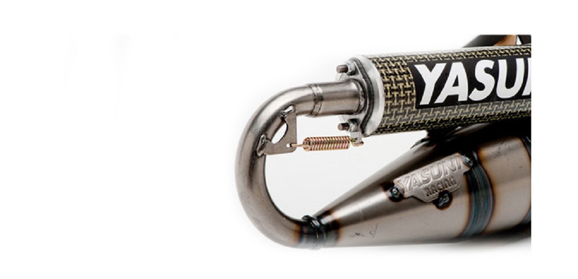 YASUNI Scooter R Komplett Auspuff - Aluminium