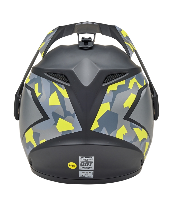 BELL MX-9 Adventure Mips Helm - Mesa Matte Black Yellow Camo BELL MX-9 Adventure Mips Helm - Mesa Matte Black Yellow Camo