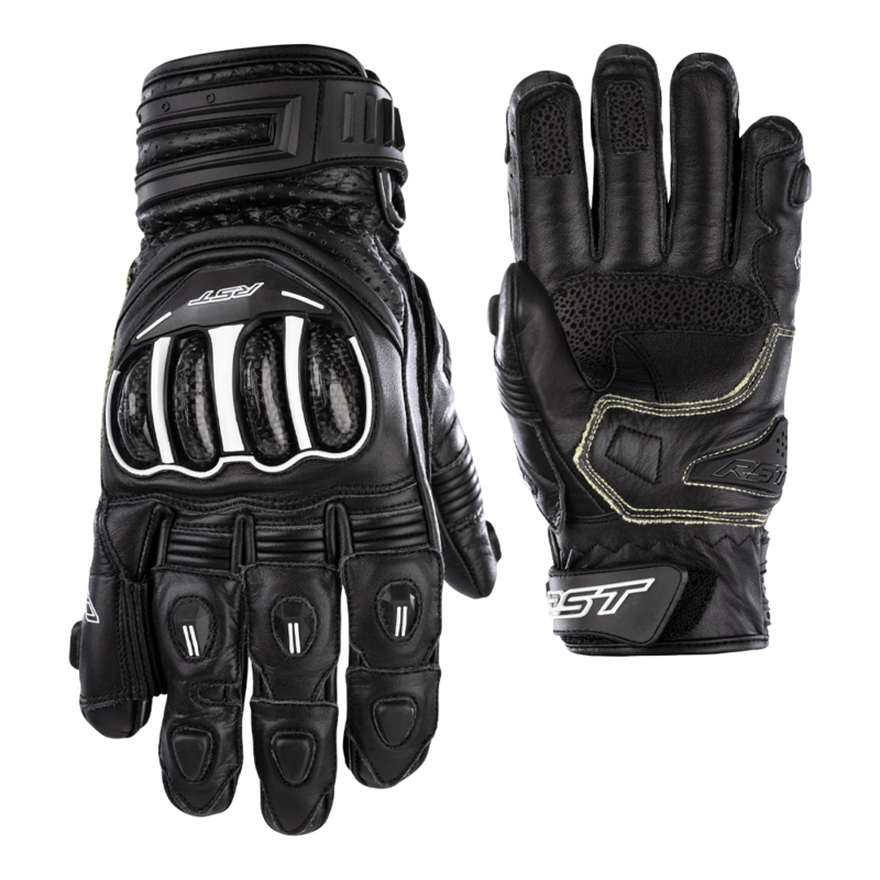 RST TracTech Evo 4 Short Leder Handschuhe Schwarz Größe XXL