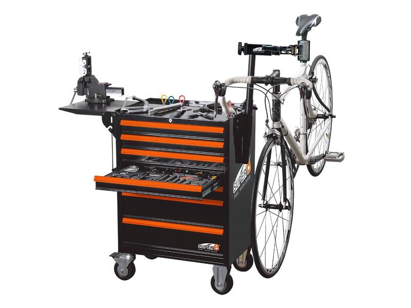 SUPER B Profesionnal Bike workstation W/plastic worktray SUPER B Profesionnal Bike workstation W/plastic worktray