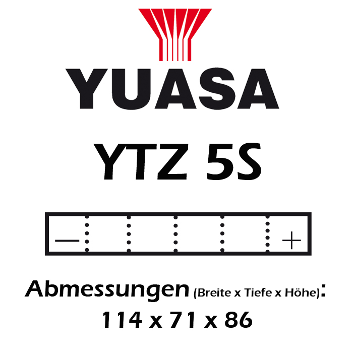 Batterie YUASA YTZ5S  3,5 AH MF