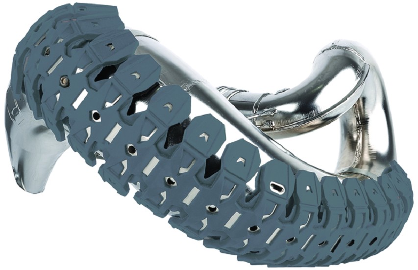 POLISPORT Armadillo Auspuff-Protektor Nardo-grau