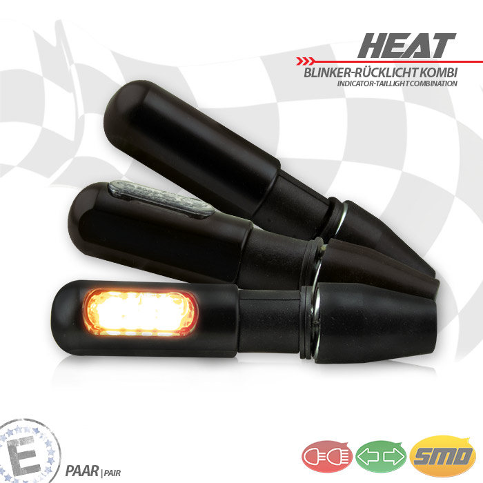 SMD-Blinker-Rücklichtkombi Heat getönt