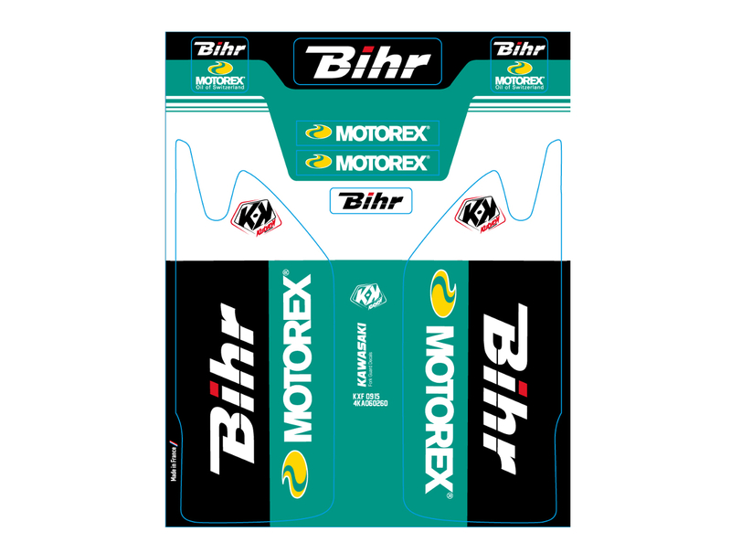 Gabel-Deko-Kit Bihr/Motorex KUTVEK passend für Kawasaki KX450F