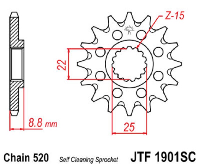 Ritzel RAC 16Z 520 Ritzel RAC 16Z 520