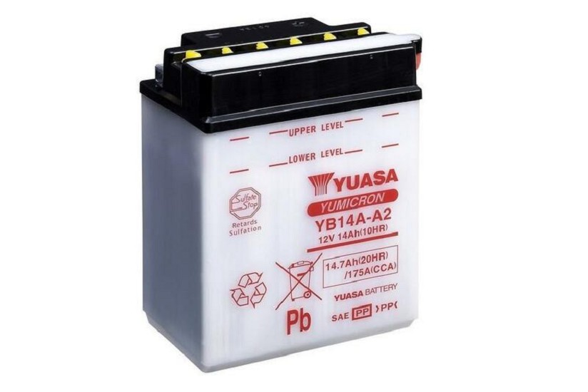 YUASA Blei/Säure Batterie ohne Säurepack - YB14A-A2 YUASA Blei/Säure Batterie ohne Säurepack - YB14A-A2