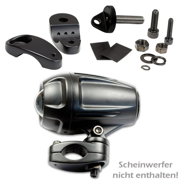 Halteklemme Scheinwerfer ATV /Motorrad schwarz Halteklemme Scheinwerfer ATV /Motorrad schwarz