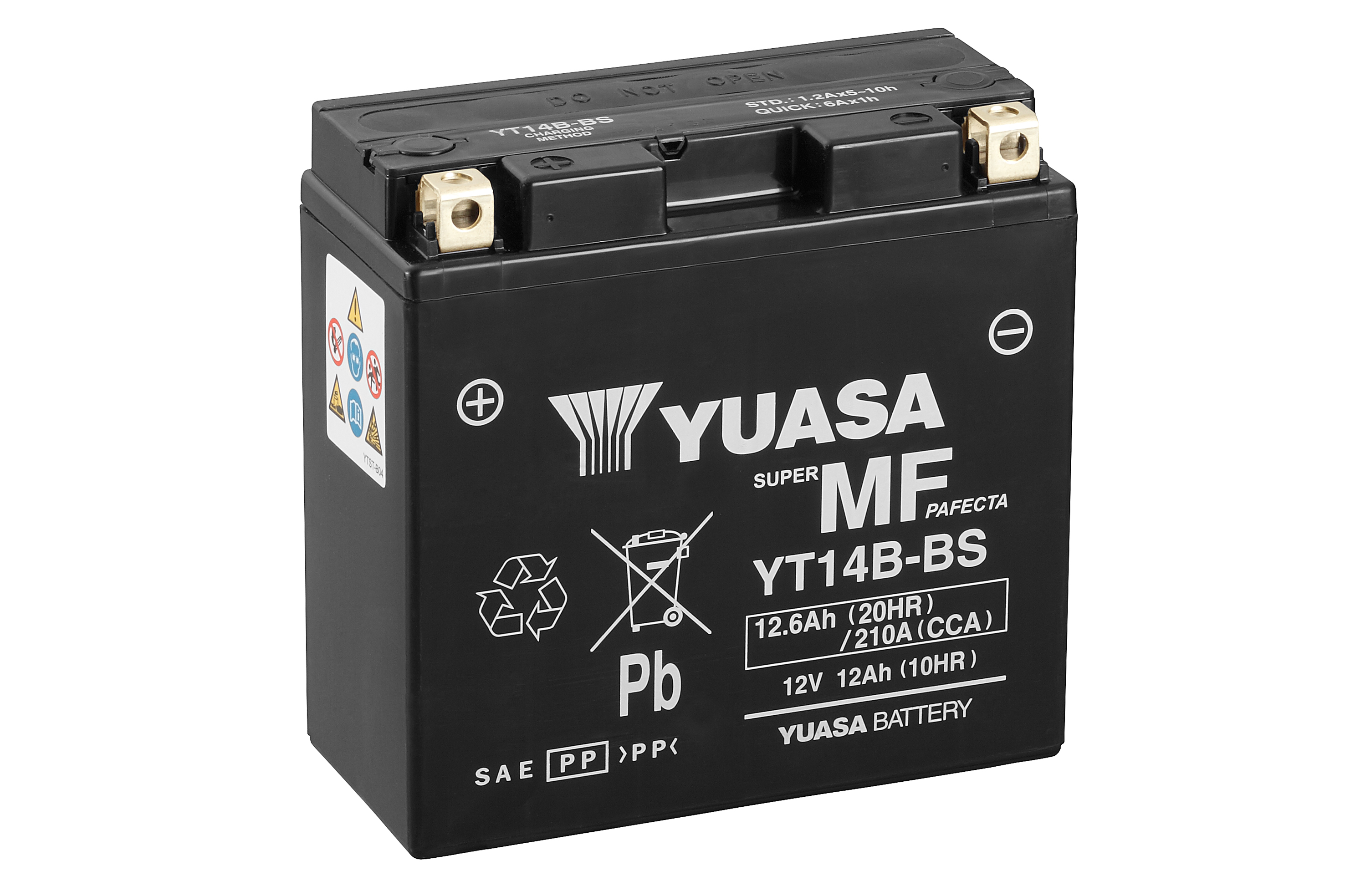 Batterie YUASA YT14B (WC) AGM / Gel 12V/12AH (10 Std.) [150x70x145] CCA=210A
