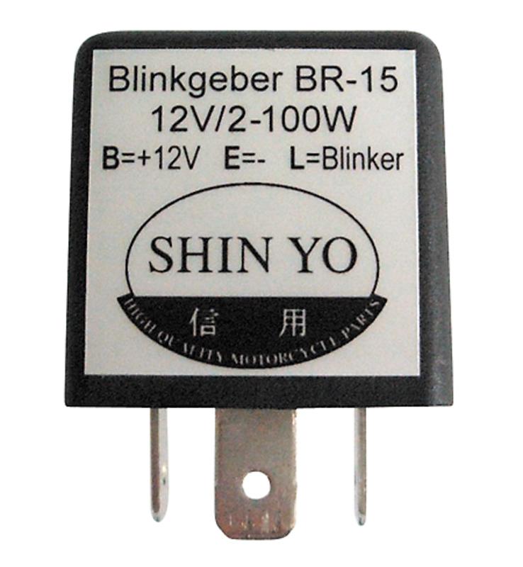 HIGHSIDER smart Blinkrelais SY-02, 3polig, 12 VDC, 1-100 Watt