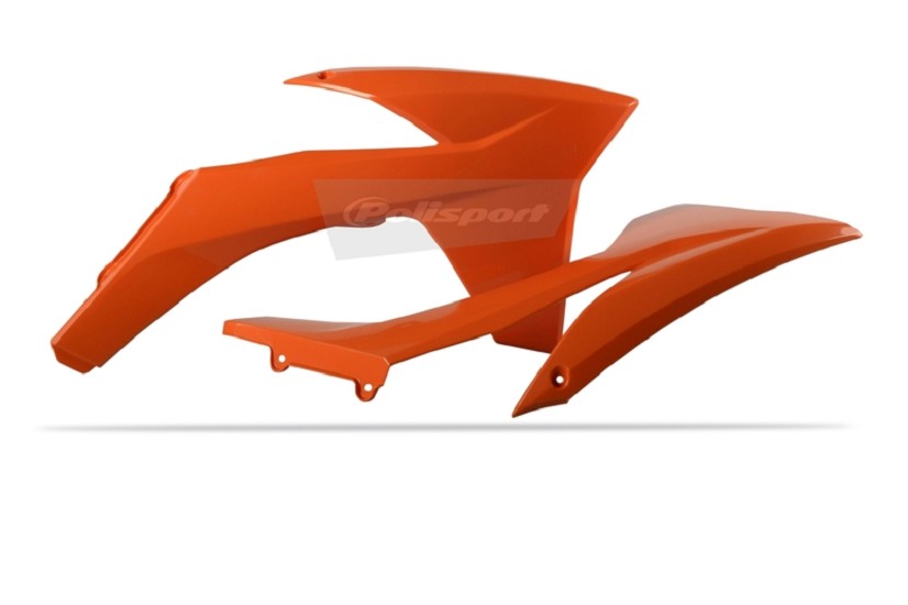 POLISPORT Kühlerspoiler seitlich passend für KTM SX EXC 11-12 Orange