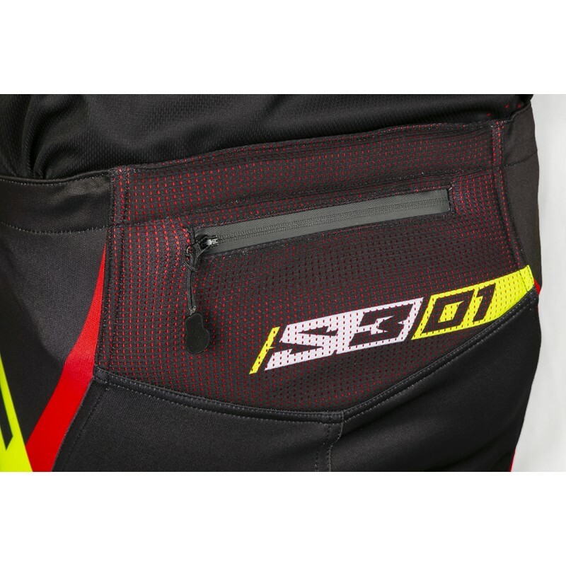 S3 Kollektion 01 Hose - Schwarz/Rot Größe 48