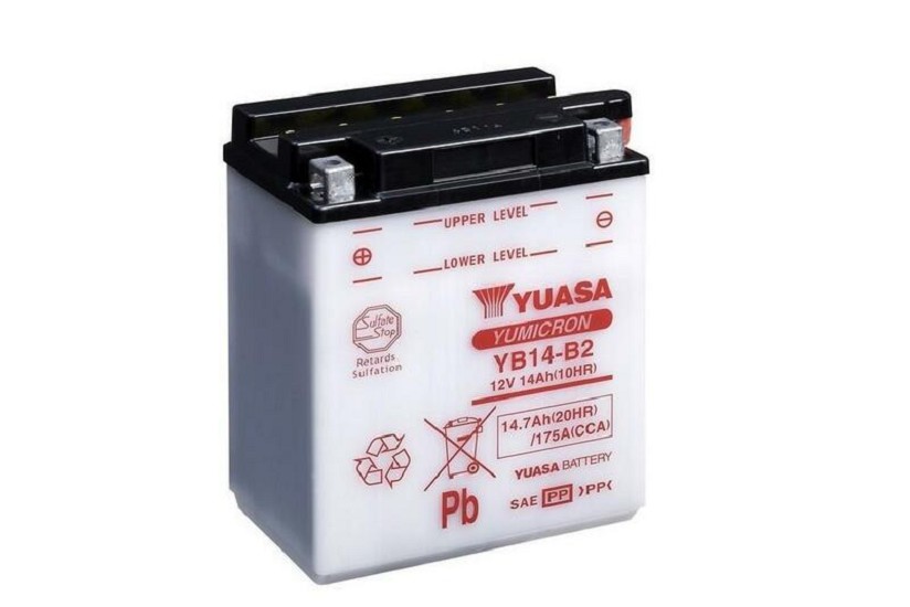 YUASA Blei/Säure Batterie ohne Säurepack - YB14-B2