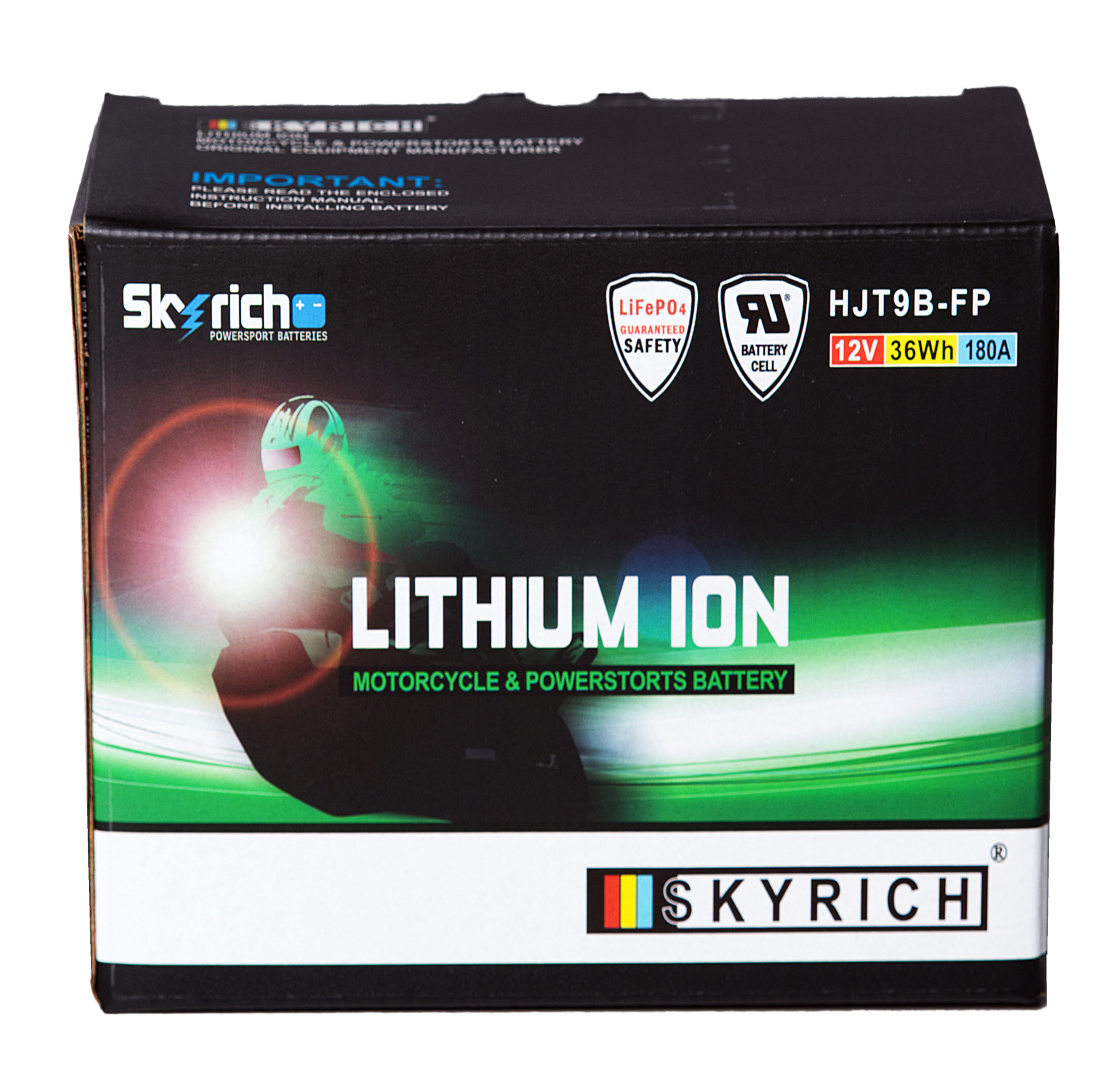 Batterie SKYRICH HJT9B-FP [150x65x92] 12,8V/3AH (10 Std.), 36 Wh, CCA: 180