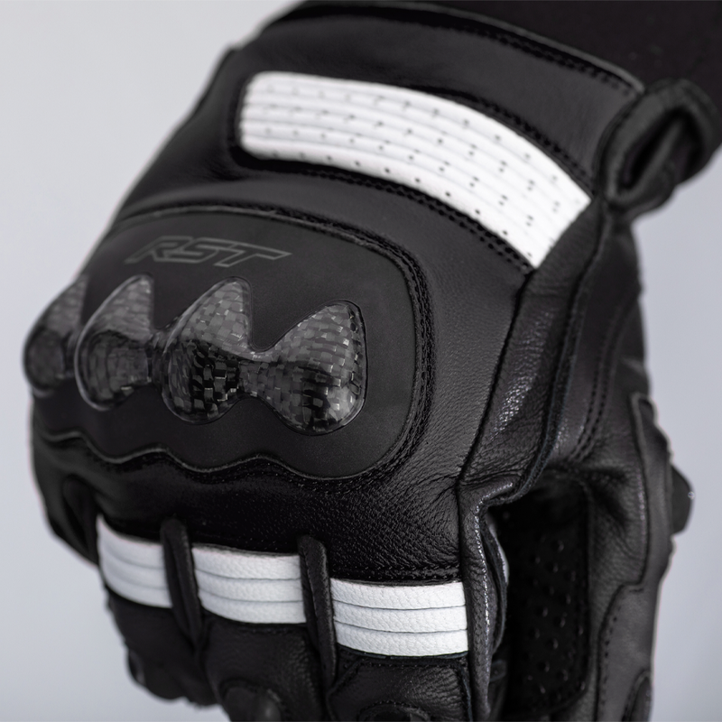 RST Freestyle II Handschuhe Leder Weiß Größe XS