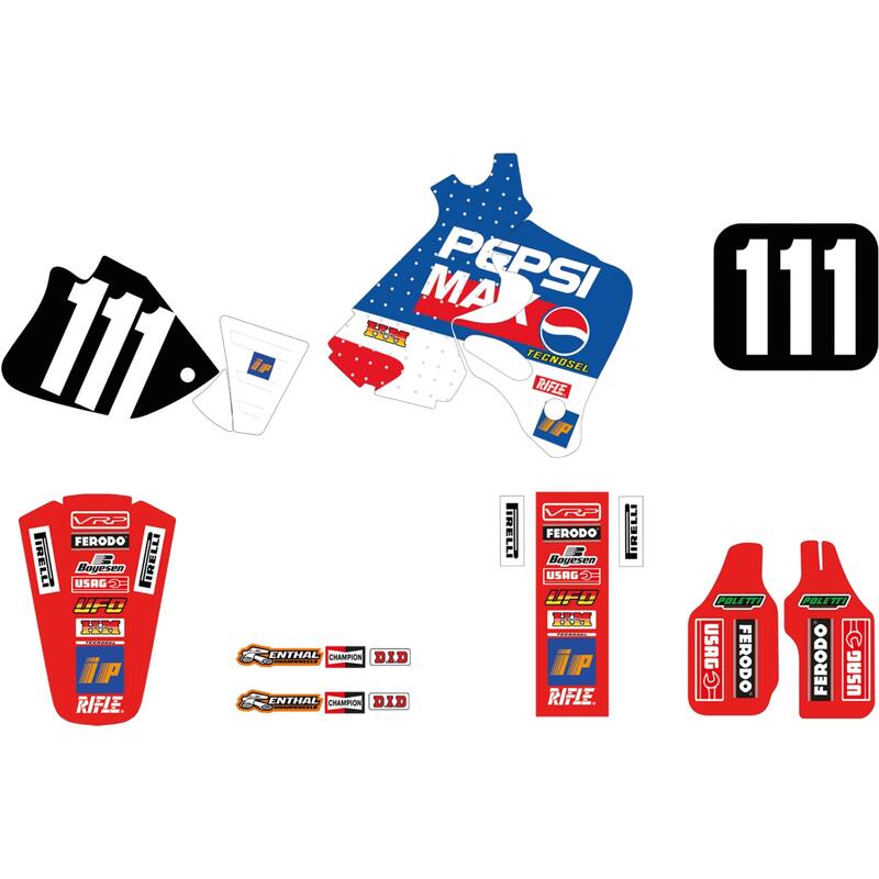 TECNOSEL Graphic Kit Replica Team passend für Honda Pepsi 1995 TECNOSEL Graphic Kit Replica Team passend für Honda Pepsi 1995