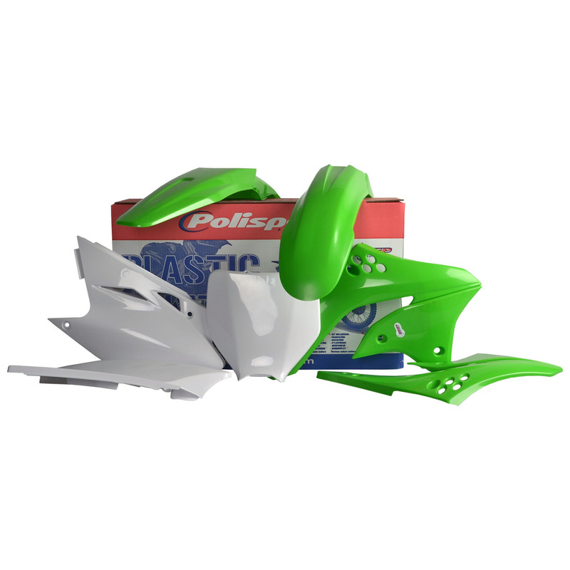POLISPORT Plastik-Kit Originalfarbe  - passend für Kawasaki KX 450F