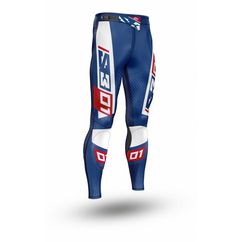 S3 Kollektion 01 Hose - Patriot Rot/Blau Größe 42