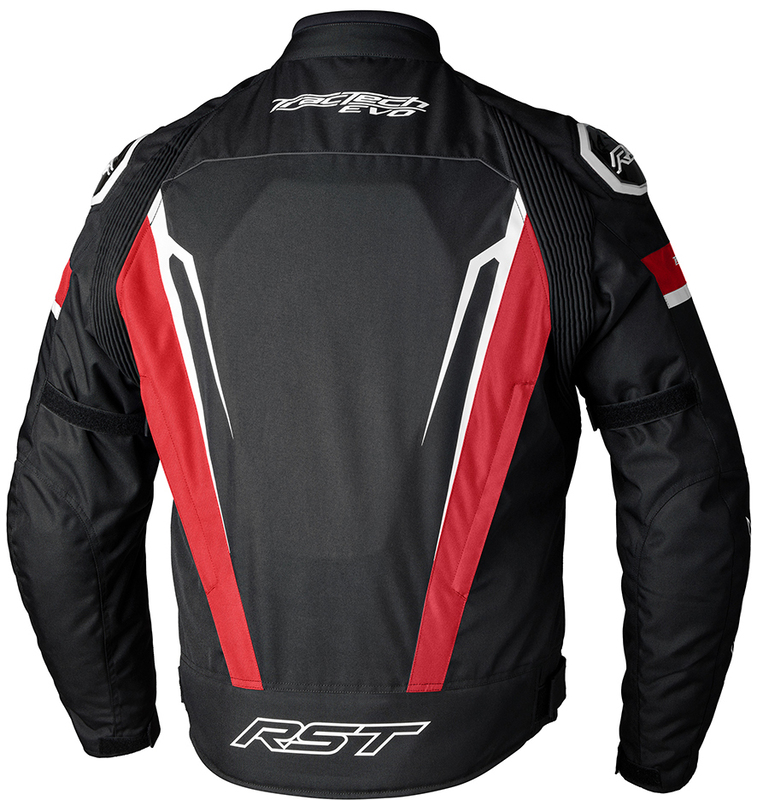 RST TracTech Evo 5 CE Textil-Jacke - Rot/Schwarz/Weiß