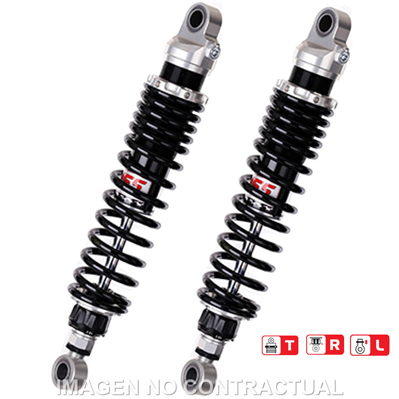 Federbein Z362-Serie Stereo hinten für Kompatibel mit TRIUMPH Bonneville T120 (16-), Street Cup 900 RZ362-350TRL-48-88