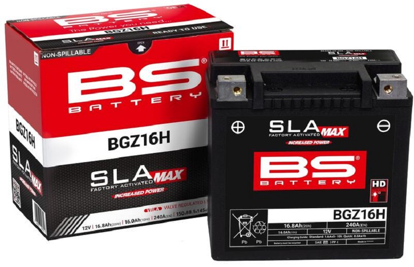 BS BATTERY SLA Wartungsfreie Batterie Werkseitig aktiviert - BGZ16H