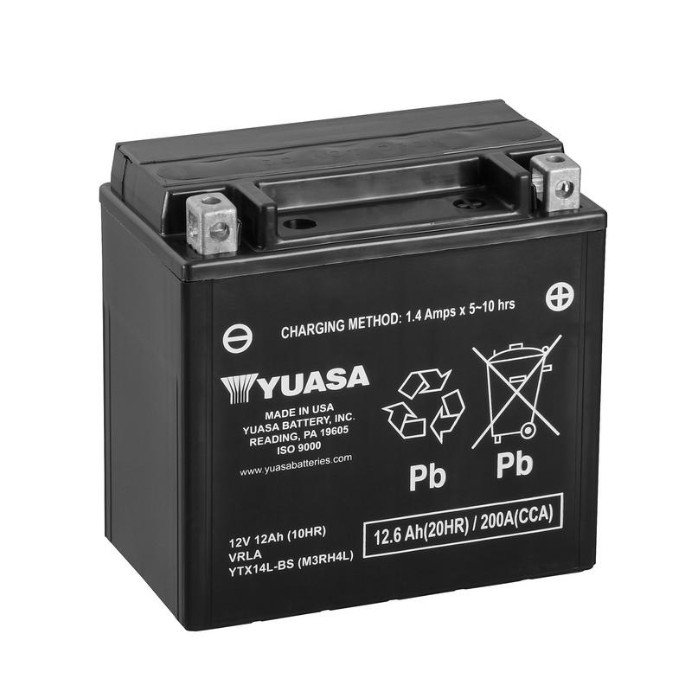 Batterie YUASA YTX14L-BS 12 AH MF Batterie YUASA YTX14L-BS 12 AH MF