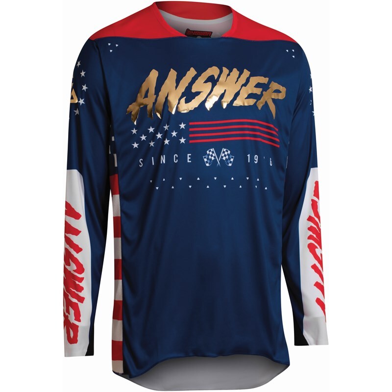 ANSWER A22 Elite Redzone Jersey Blue/Red/White Size L ANSWER A22 Elite Redzone Jersey Blue/Red/White Size L