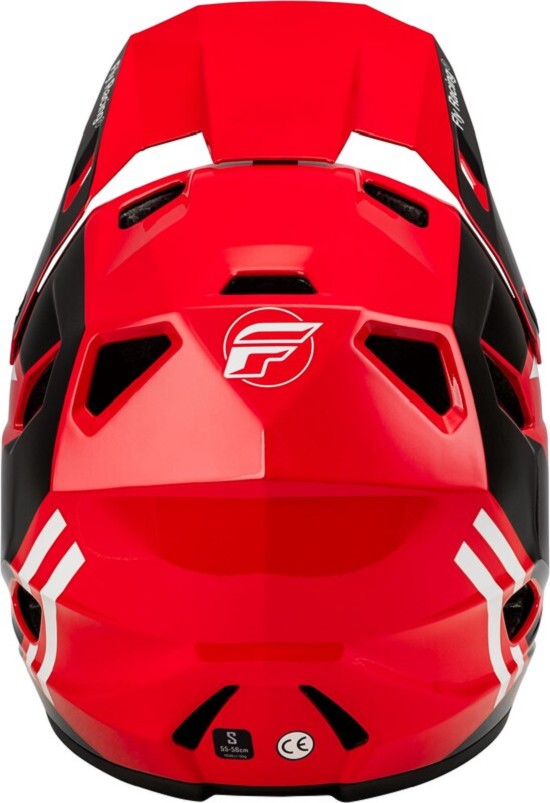 FLY RACING Rayce Fahrrad Helm - Rot/Schwarz/Weiß