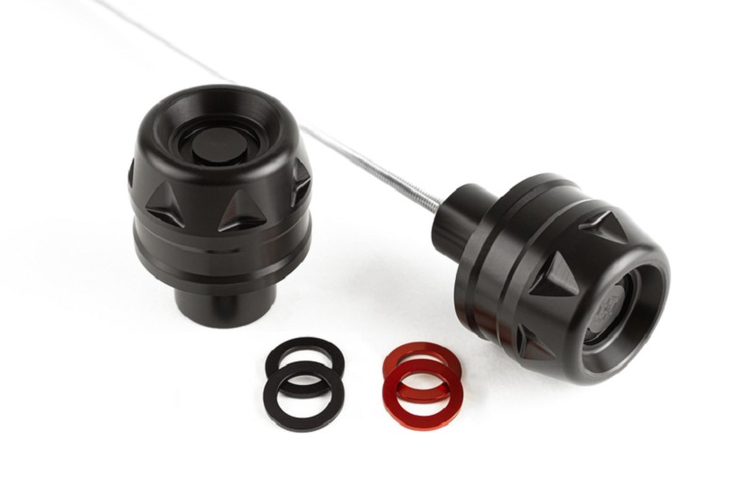 GILLES GTA Fork Protection (Wheel Axle) - Black/Red passend für BMW