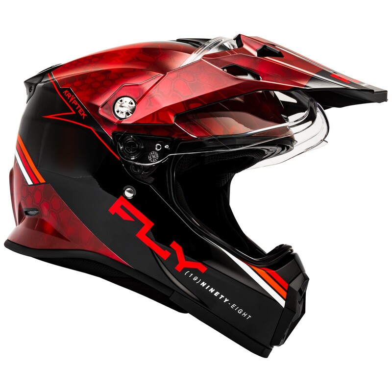 FLY RACING Trekker Kryptek Conceal Helm - Rot/Schwarz