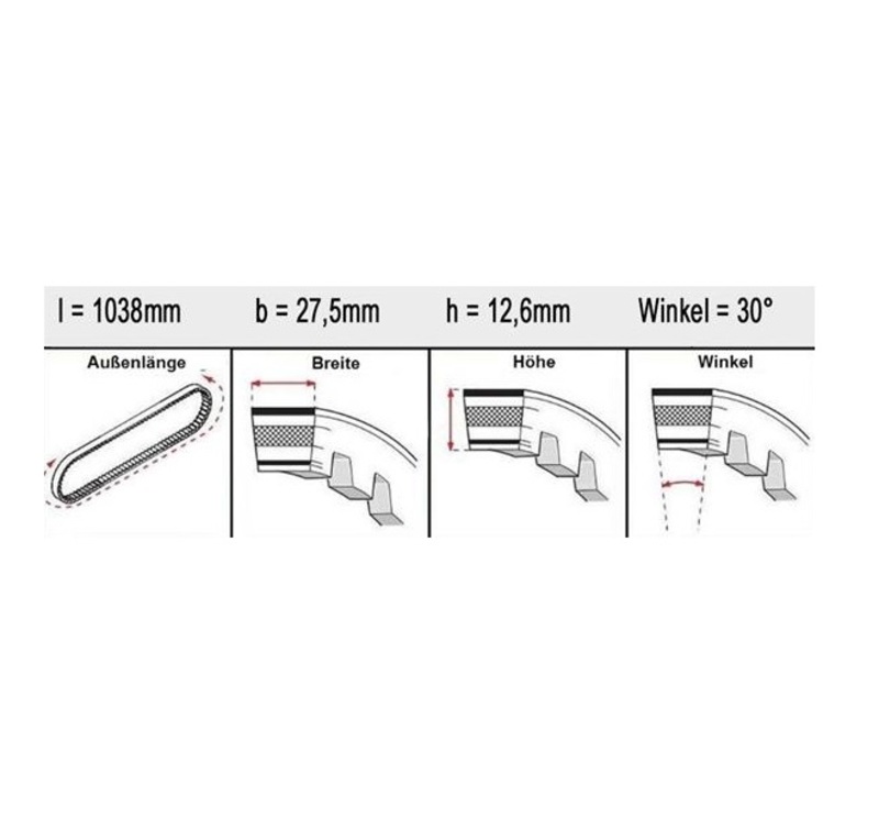 BANDO Premium Antriebsriemen Variomatik