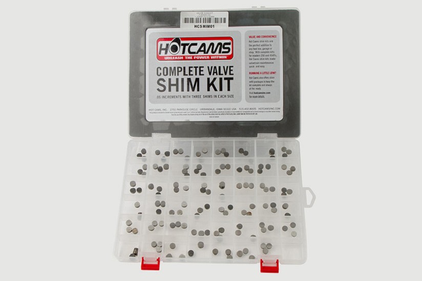 HOT CAMS Ventilscheiben Ø7,48x1.20 bis Ø7,48x3.50mm - (3x je Größe)