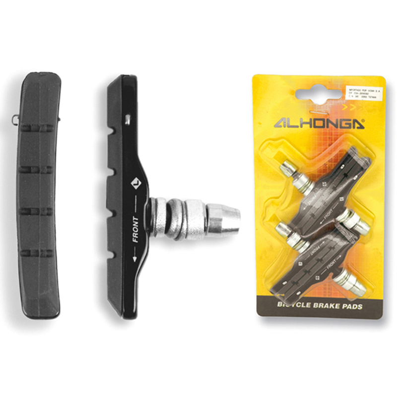 ALHONGA Brake Pads Set W/Black Alloy-Pad Holder Type Shimano Xtr ALHONGA Brake Pads Set W/Black Alloy-Pad Holder Type Shimano Xtr