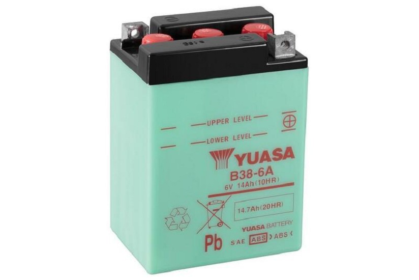 YUASA Blei/Säure Batterie ohne Säurepack - B38-6A