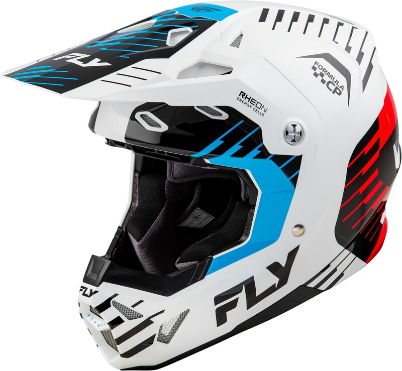 FLY RACING Formula CP Slice Helm - Weiß/Rot/Cyan FLY RACING Formula CP Slice Helm - Weiß/Rot/Cyan