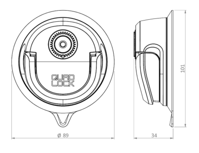 QUAD LOCK 360-Saugfuß