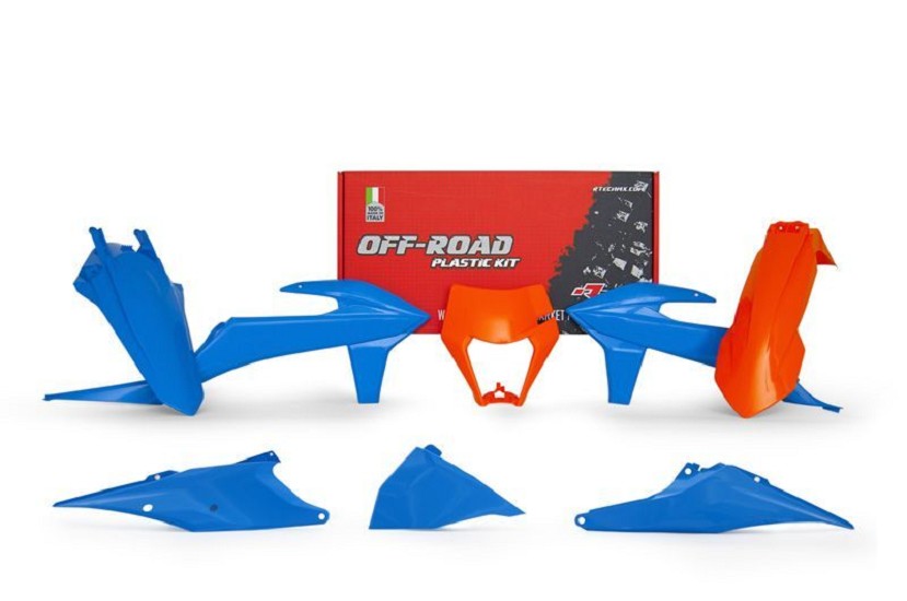 RACETECH Plastik-Kit orange/blau passend für KTM RACETECH Plastik-Kit orange/blau passend für KTM