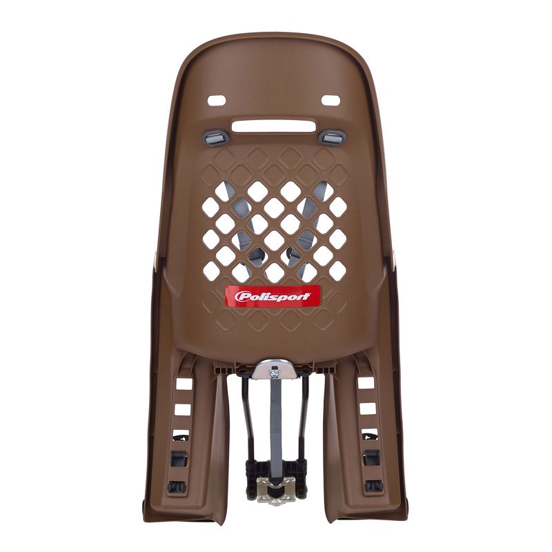 POLISPORT Joy FF 29 Rear Child Bike Seat Frame Mounting - Brown/Dark Gray