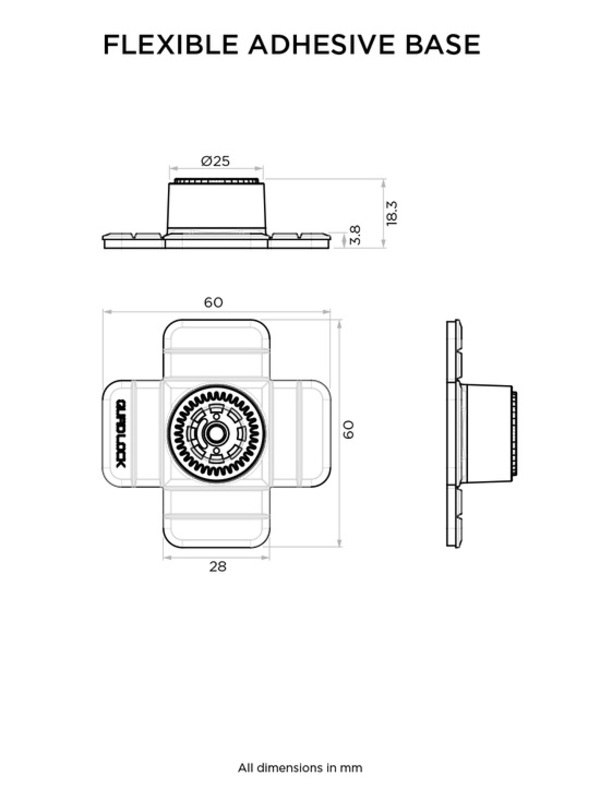 QUAD LOCK 360 Flexibler Klebesockel