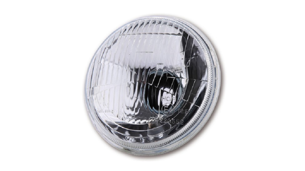 SHIN YO H4 Einsatz 5 3/4 Zoll mit Standlicht, geprägtes Glas,