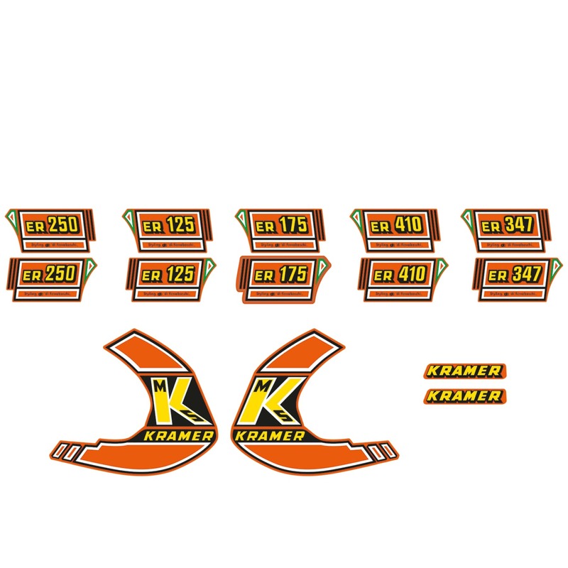 TECNOSEL Graphic Kit Replica OEM Kramer 1981 Orange