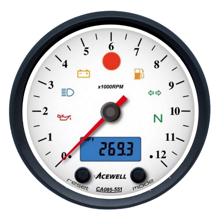 ACEWELL Analog DZM 12000rpm Digital Tacho ACEWELL Analog DZM 12000rpm Digital Tacho