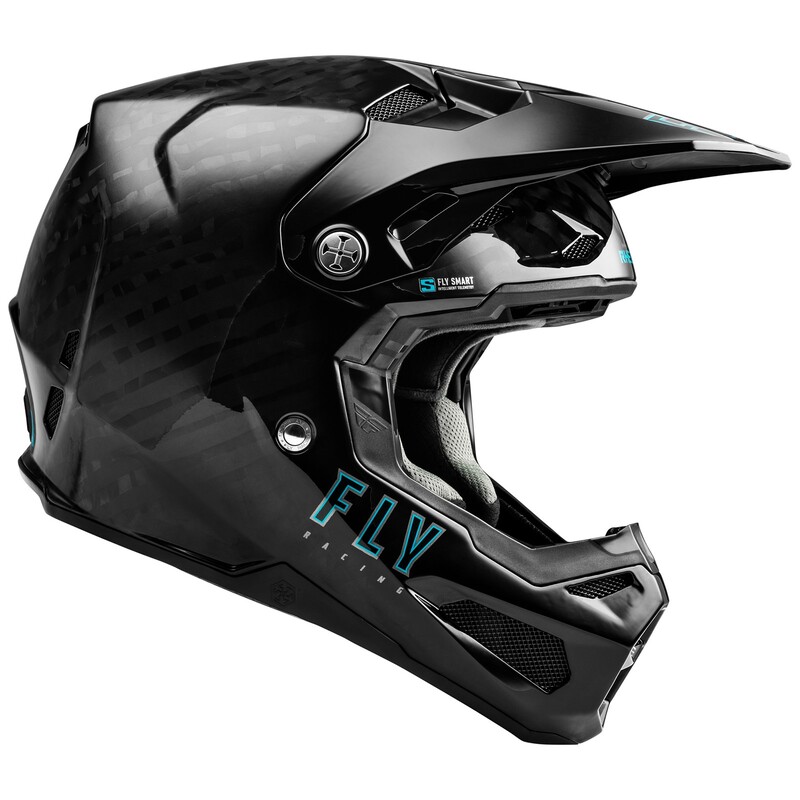 FLY RACING Formula S Carbon Solid Helm - Schwarz