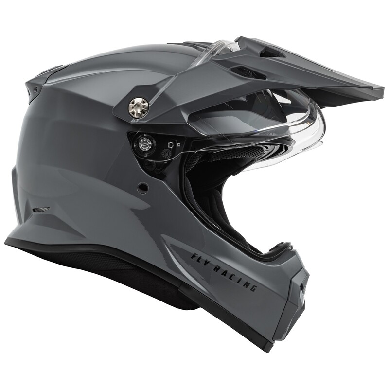 FLY RACING Trekker Solid Helm - Grau